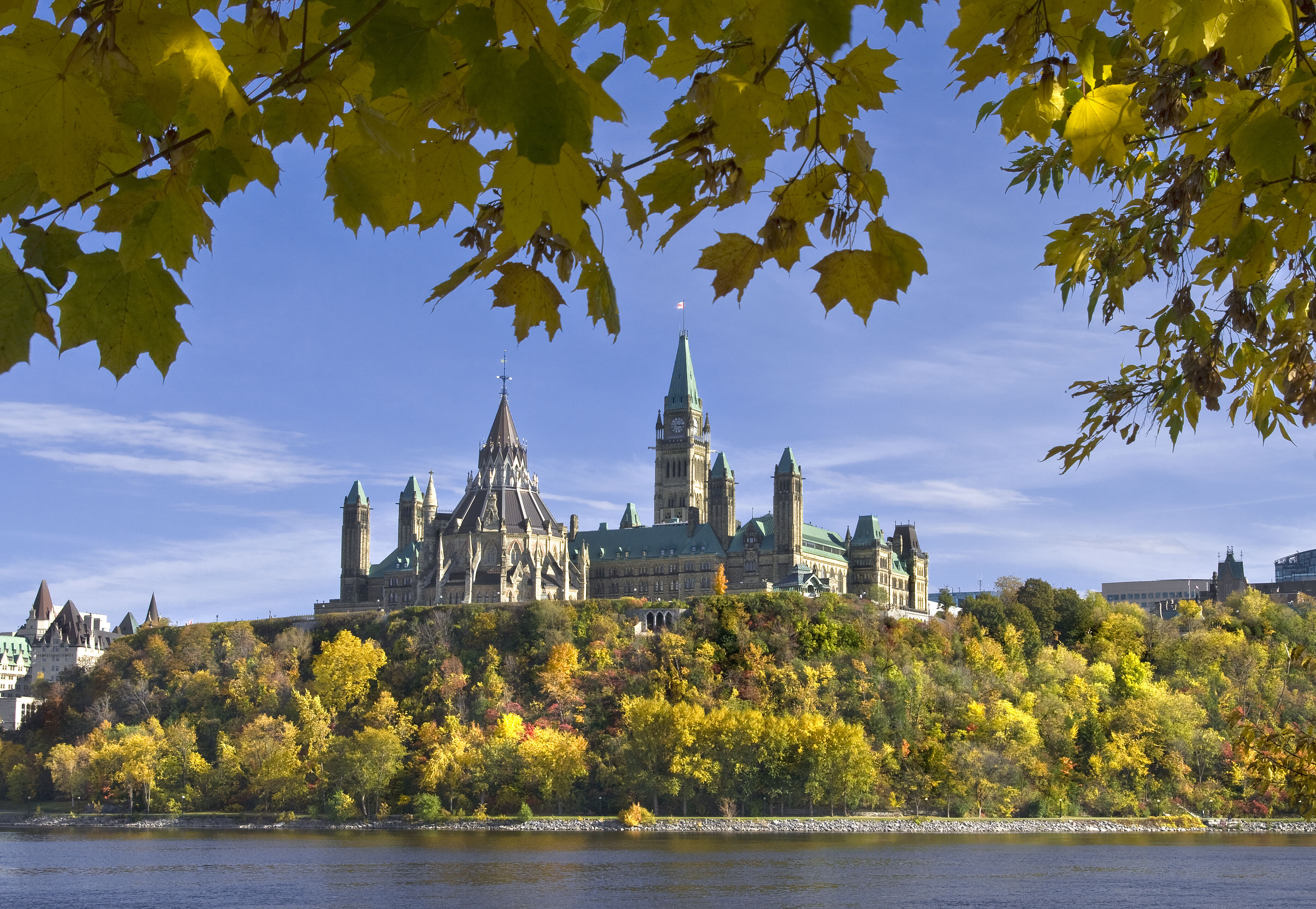 Parliament Ottawa River Fall Photographer Michel Loiselle